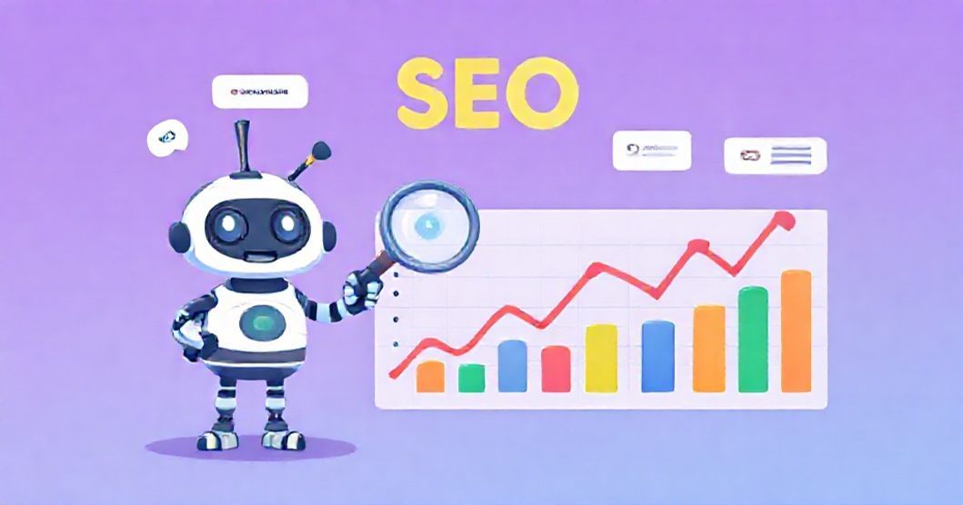 SEO Dashboard - Google Search Console metrics visualization with keyword rankings and organic traffic analysis